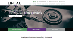 Desktop Screenshot of linealservices.com