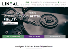 Tablet Screenshot of linealservices.com